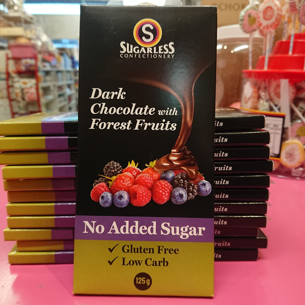Sugarless Dark Chocolate with Forest Fruits
