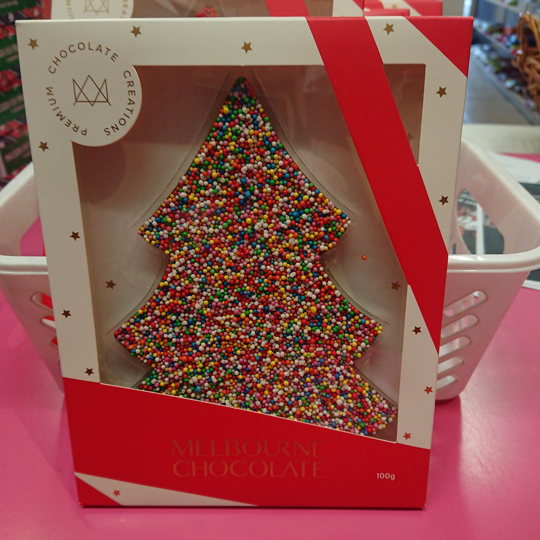 Milk Chocolate Christmas Tree multi speckle