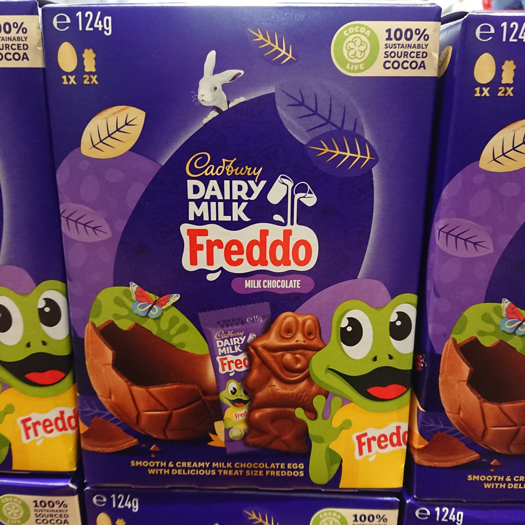 Cadbury 124g Dairy Milk Egg & Freddo