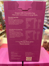 Load image into Gallery viewer, Belgian Milk Choc Egg filled with chocolate orange balls
