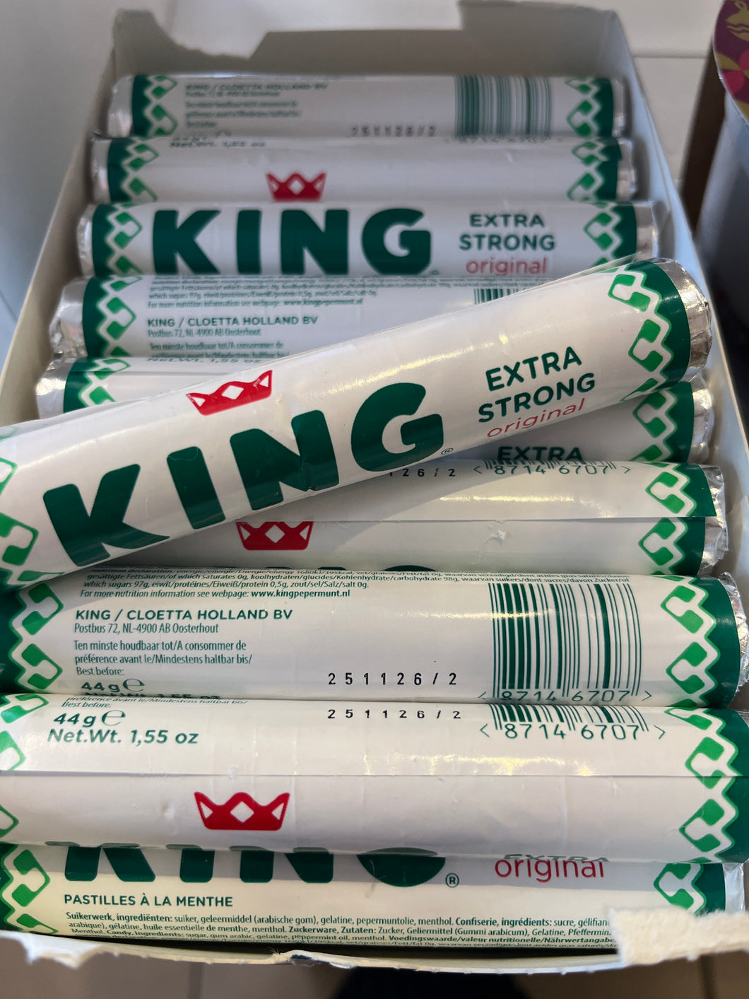 Dutch King Mints Extra Strong