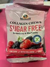 Load image into Gallery viewer, Sugarless Collagen Chews Strawberry &amp; Blackberry
