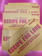 Load image into Gallery viewer, Recipe For Love Chocolate block
