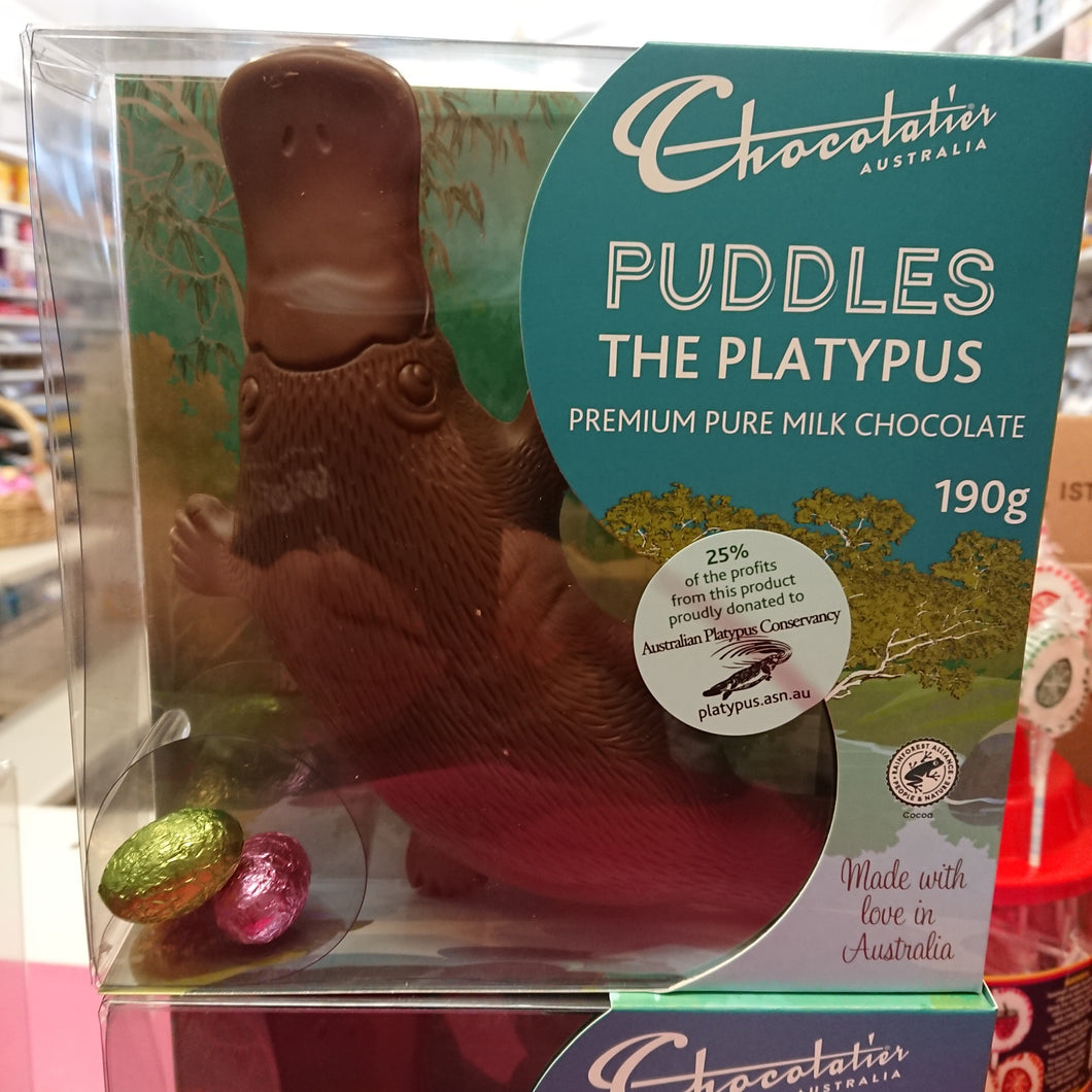 Chocolatier Puddles the Platypus