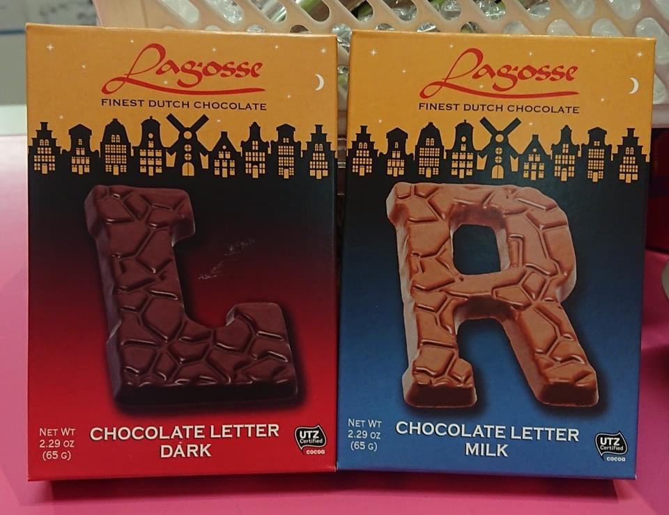 Dutch Chocolate Letters