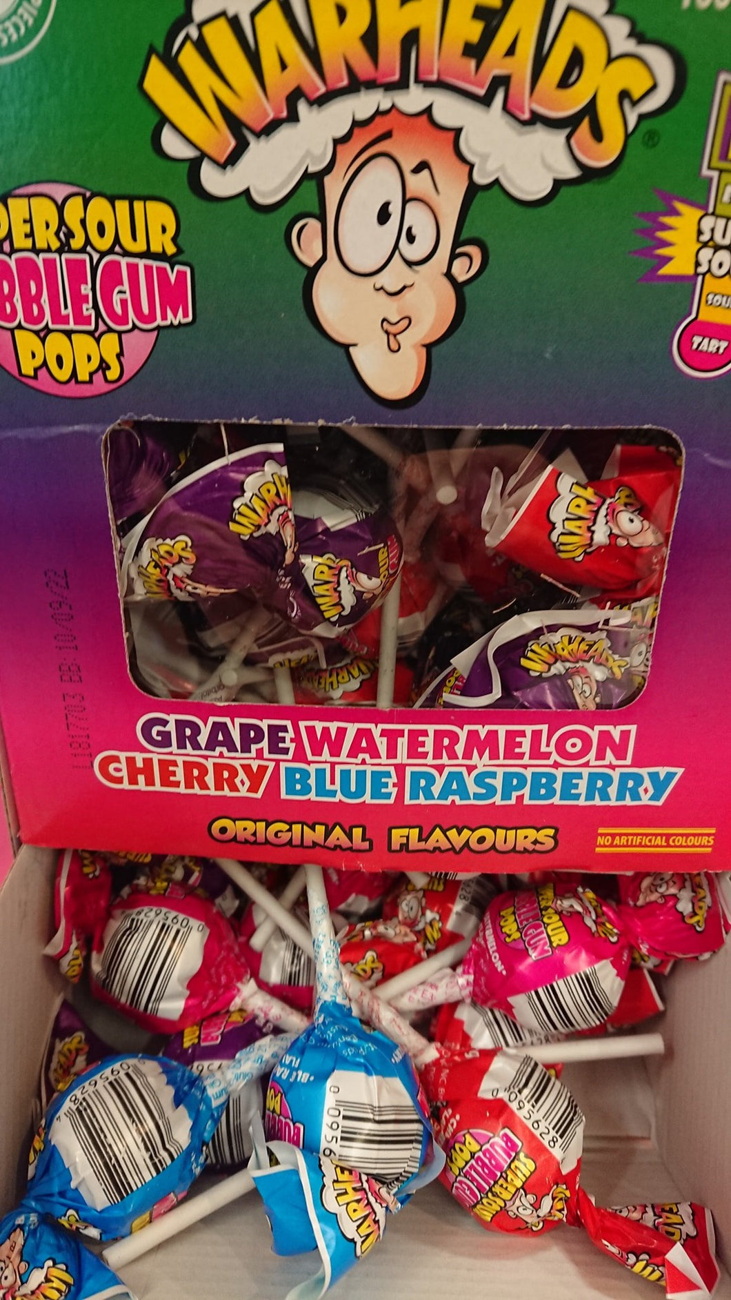 Warheads Super Sour Lollipops